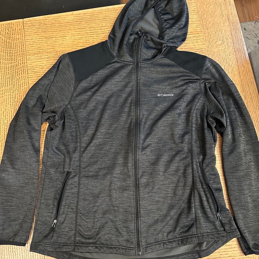 Columbia Charcoal and Black Fleece Jacket 2xl